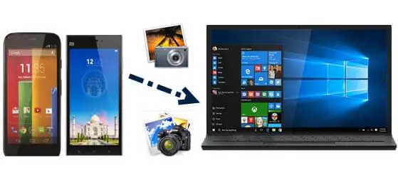 Fotos von Android auf Windows 10 übertragen