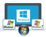 støttede Windows-operativsystemer