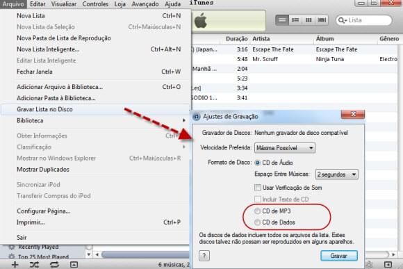 converter mp3 para cd