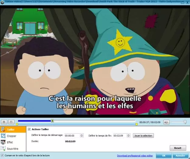 éditer la vidéo