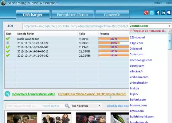 téléchargements par lots