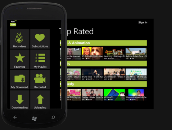 YouTube downloader per Windows Phone