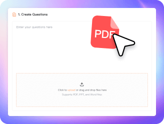 Paso 1: Ingresa un tema o sube materiales de estudio