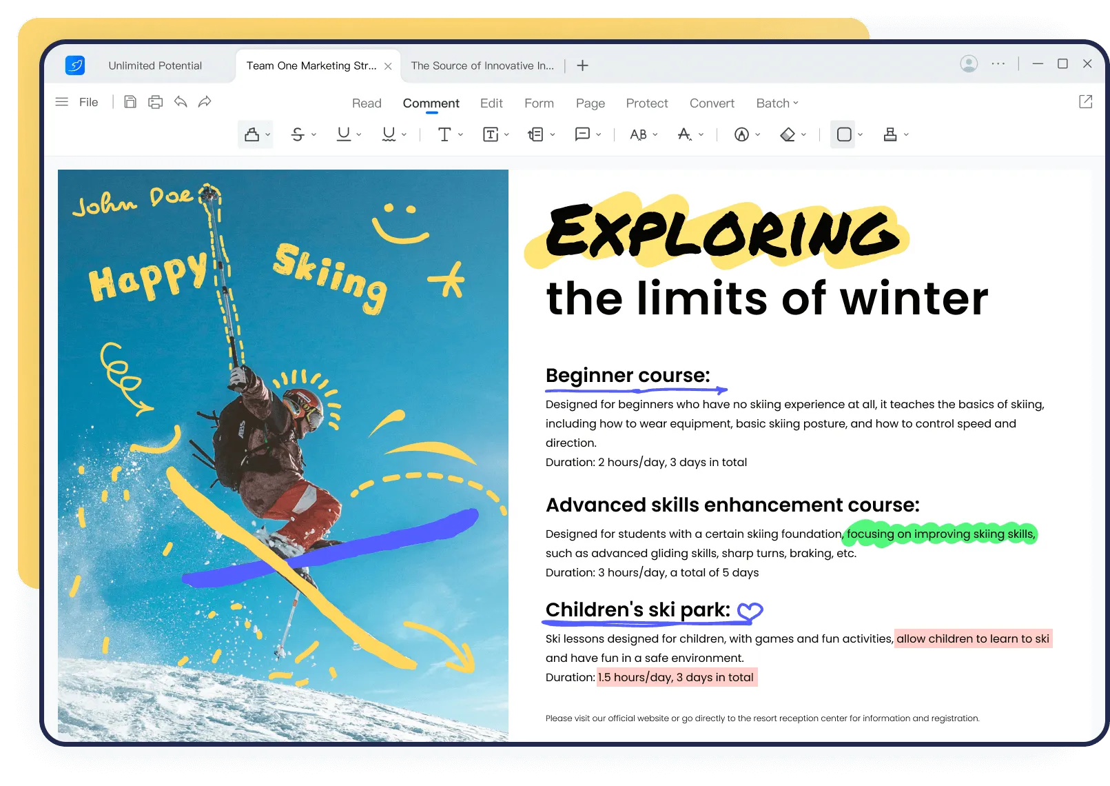 Megjegyzés a PDF-hez