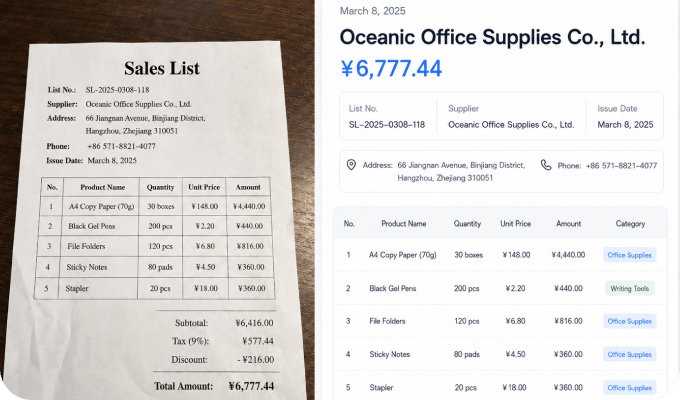 Invoice Data Extraction