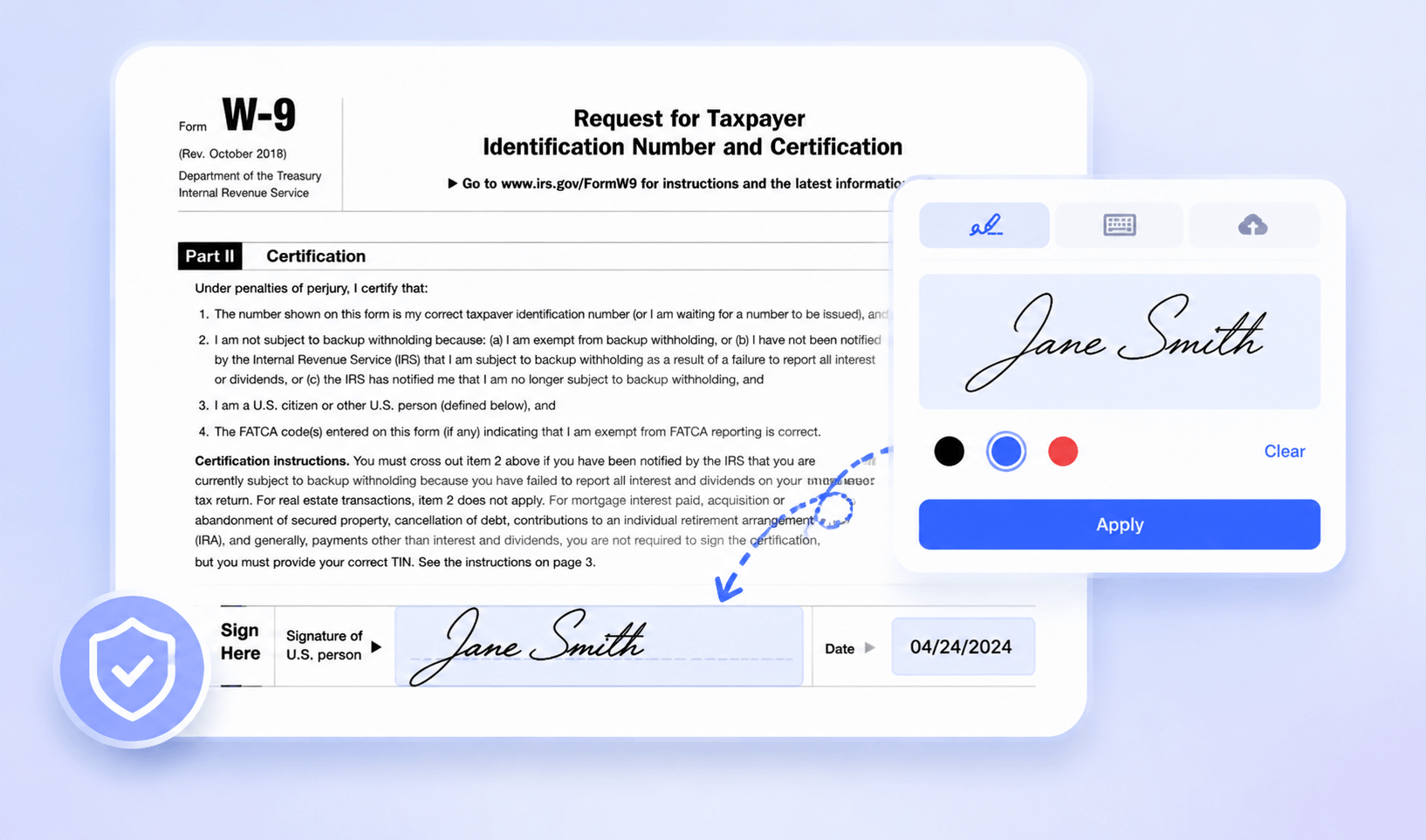 Sign Your W-9 Online