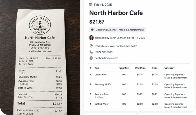 Receipt Data Extraction
