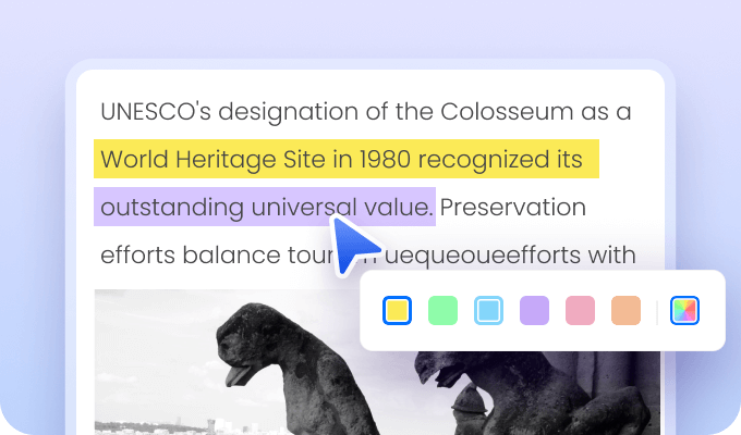 تمييز النصوص في PDF بسهولة