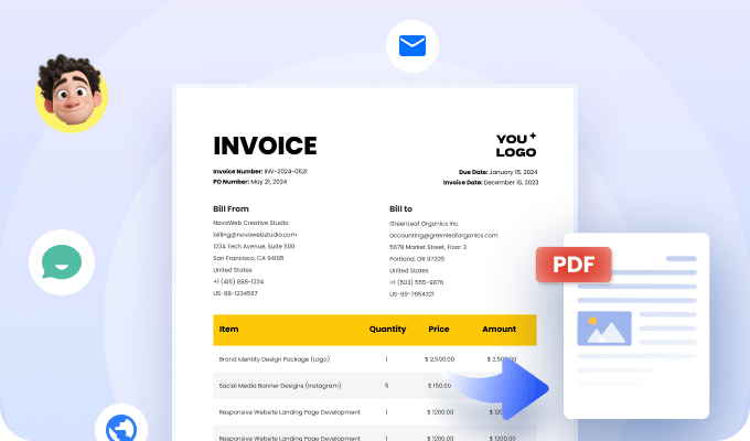 Esporta e condividi facilmente