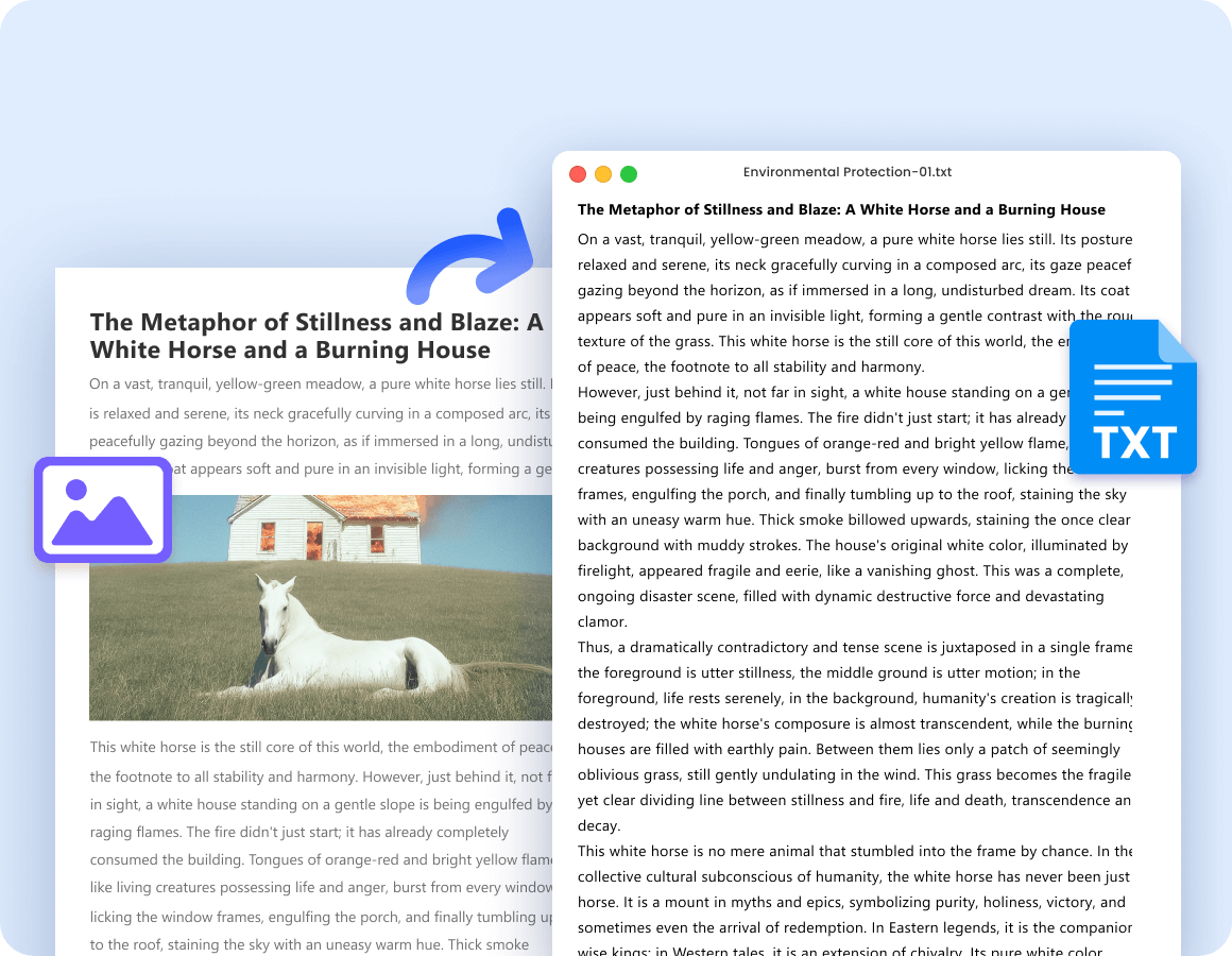 Muuta kuvat nopeasti muokattavaksi tekstiksi