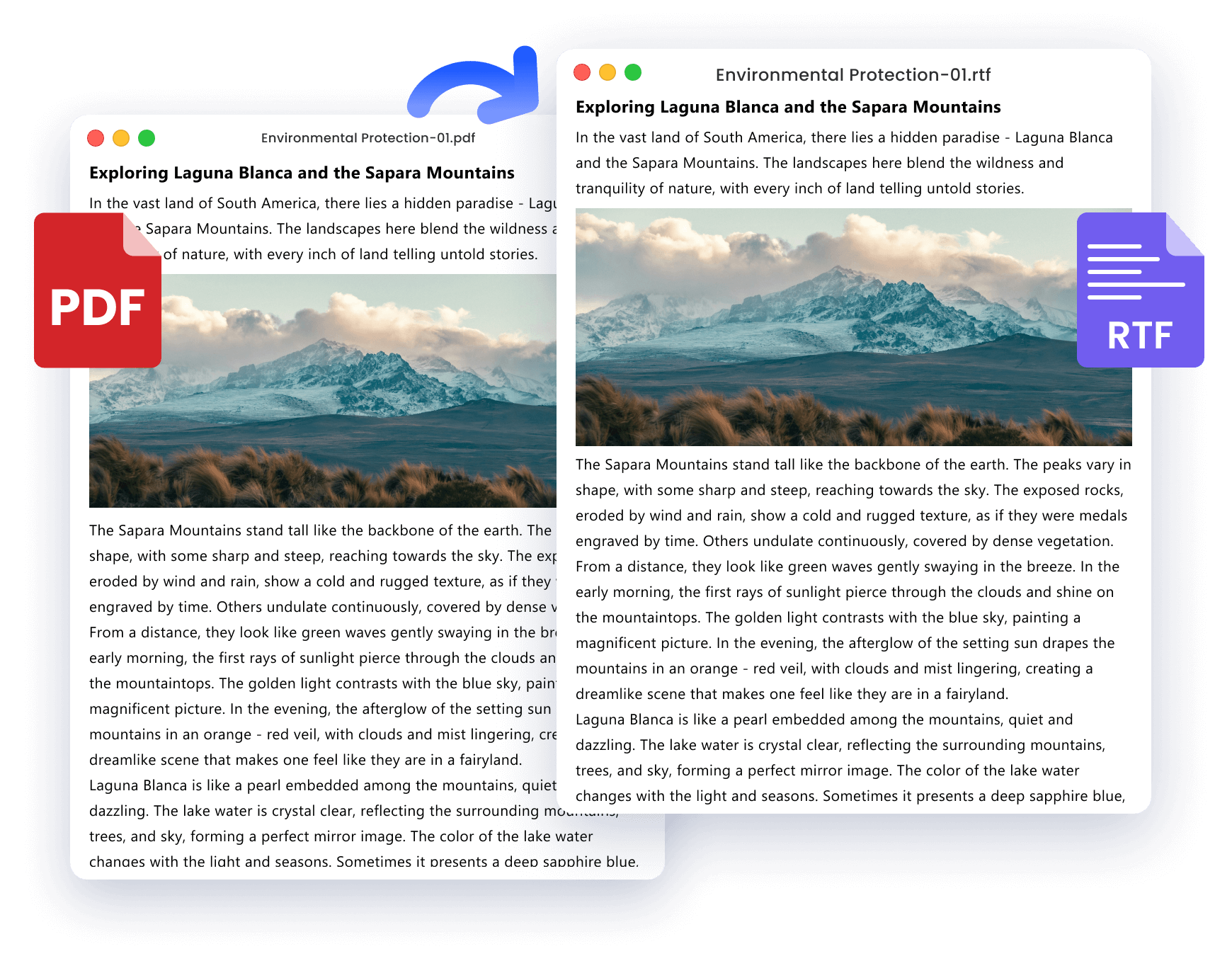 Die Umwandlung von PDF in RTF verläuft nicht immer reibungslos