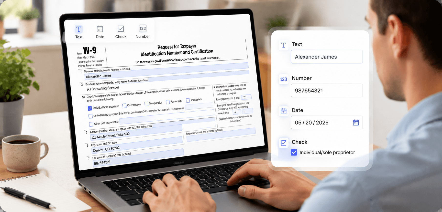 Editable Online Form