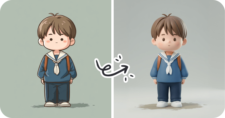 2D to 3D Mockup