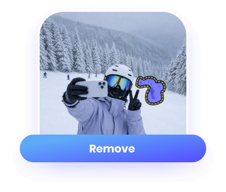 Auto-detect objects with AI cleanup picture tool