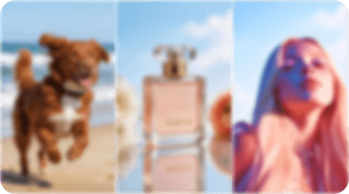 Kolase berbagai foto yang diproses dengan fitur batch peningkatan kualitas foto PicWish untuk hasil skala besar.