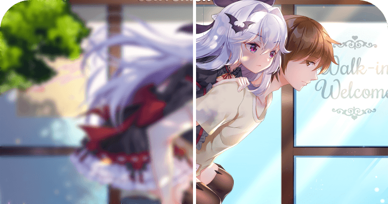 Tingkatkan ilustrasi karakter anime dengan garis tajam dan warna lebih hidup.