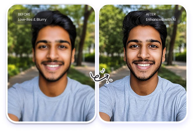 Penjernihan wajah AI yang tajam oleh HD Photo Converter