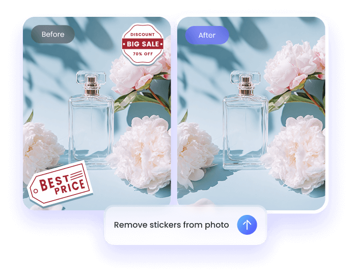 Supprimez les autocollants des photos en ligne gratuitement