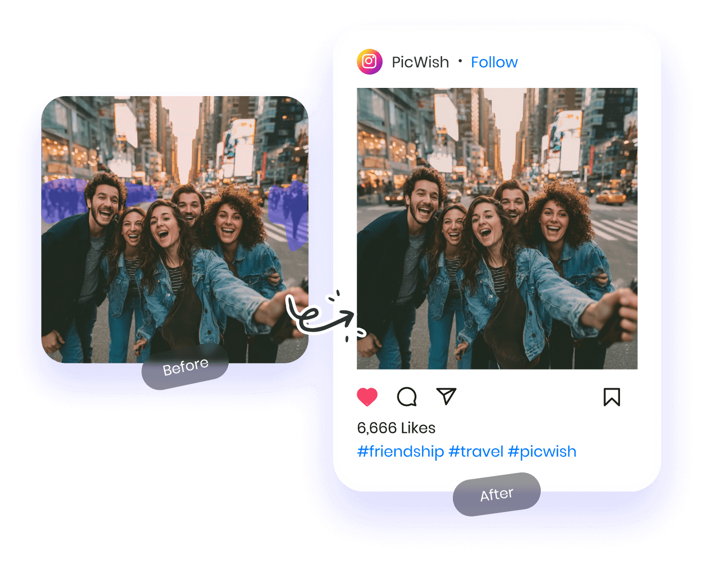 Supprimez quelqu’un d’une photo en ligne, gratuitement