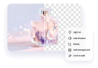 ตัวเลือกการแก้ไขเพิ่มเติมหลังจากลบพื้นหลัง