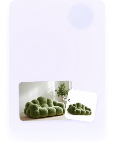 ลบพื้นหลังโซฟาและสร้างพื้นหลังสีขาว