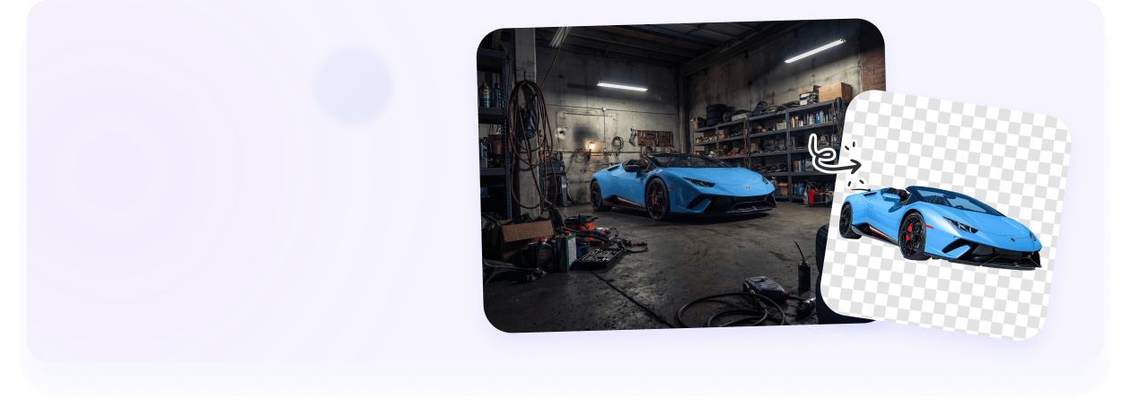 ลบพื้นหลังรถยนต์และปรับปรุงแสง