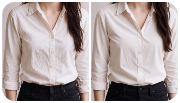 Hilangkan kerutan dari pakaian