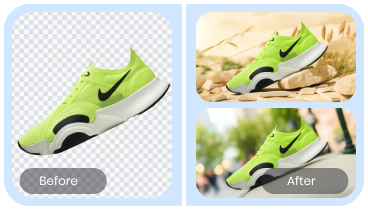 พื้นหลังสินค้า AI สำหรับ Listing eCommerce