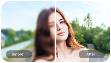 Jernihkan foto buram dengan AI Photo Enhancer