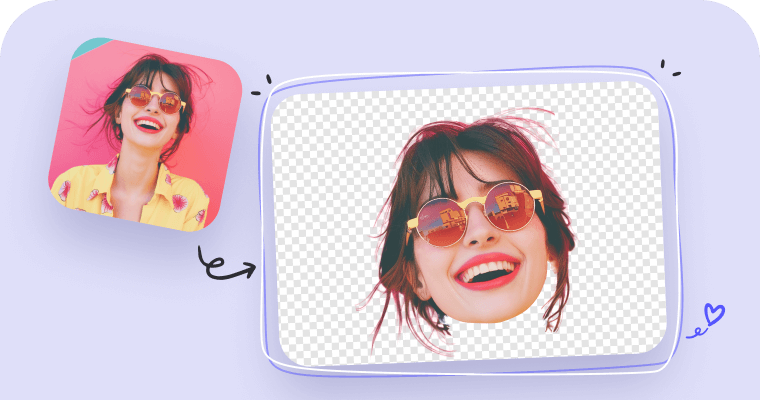 Buat stiker dengan AI Face Cutout dan ekstrak wajah