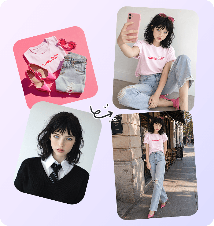 服裝與人物可自然融合並調整姿勢  