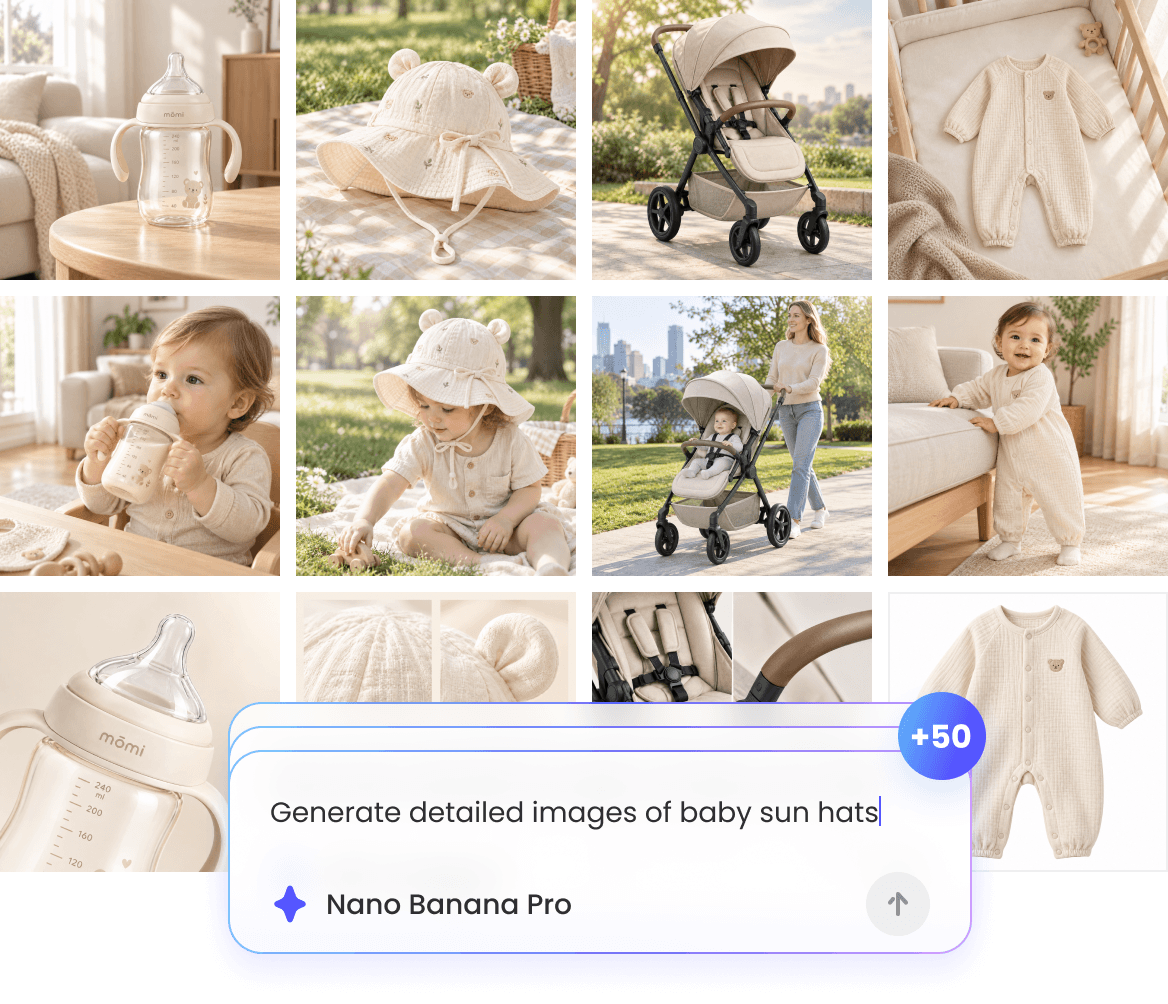 Multiple product image variations