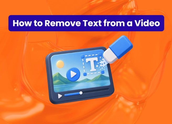 how to remove text from video