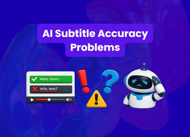 ai subtitle accuracy problems
