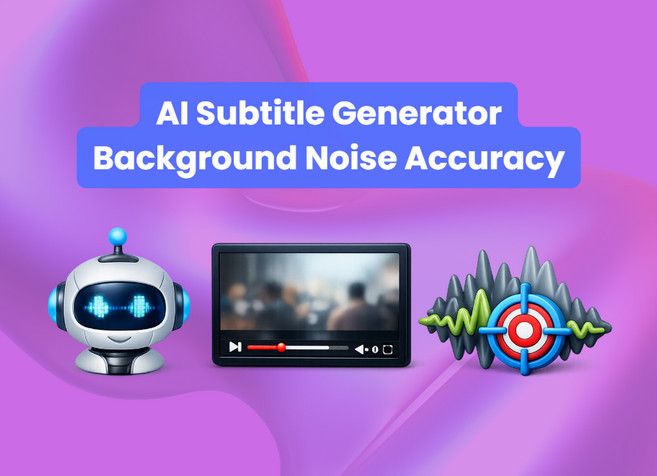 ai subtitle generator background noise accuracy