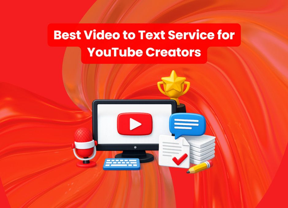 best video to text service for youtube creators