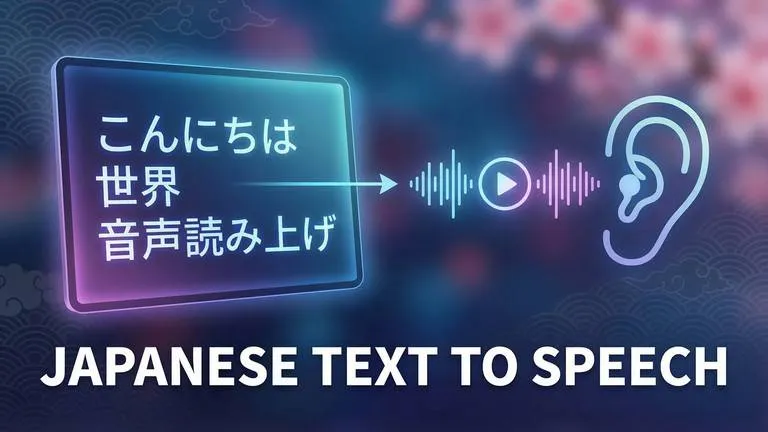 Free Japanese Text to Speech Converter Online | RecCloud