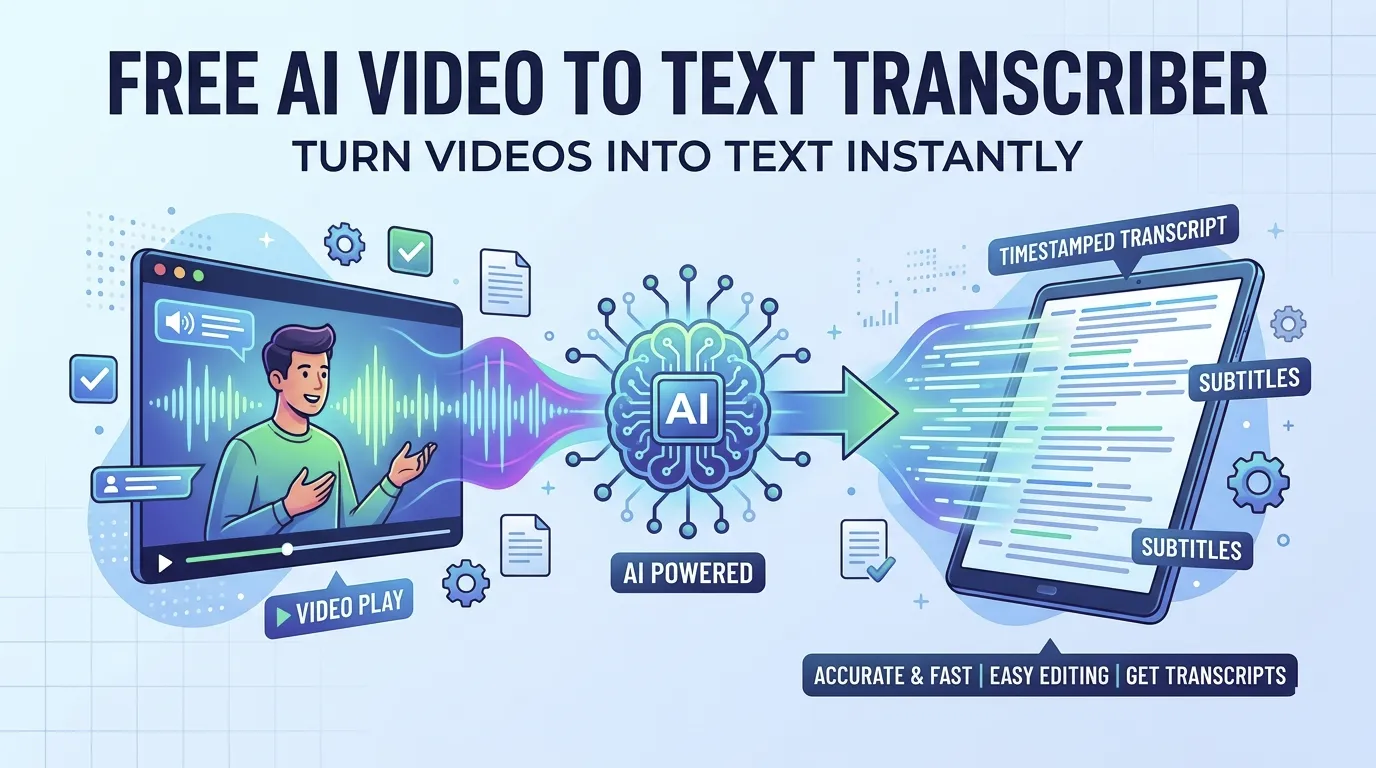 Video to Text Transcriber - Convert Any Video in Minutes