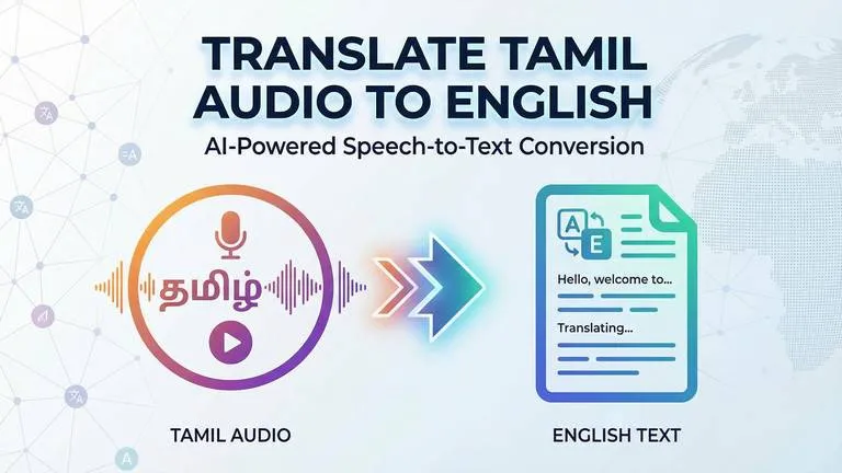 Free Tamil Audio to English Translator | RecCloud