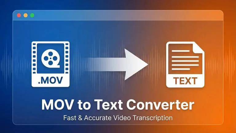MOV to Text: AI Speech Recognition for Video Files | RecCloud