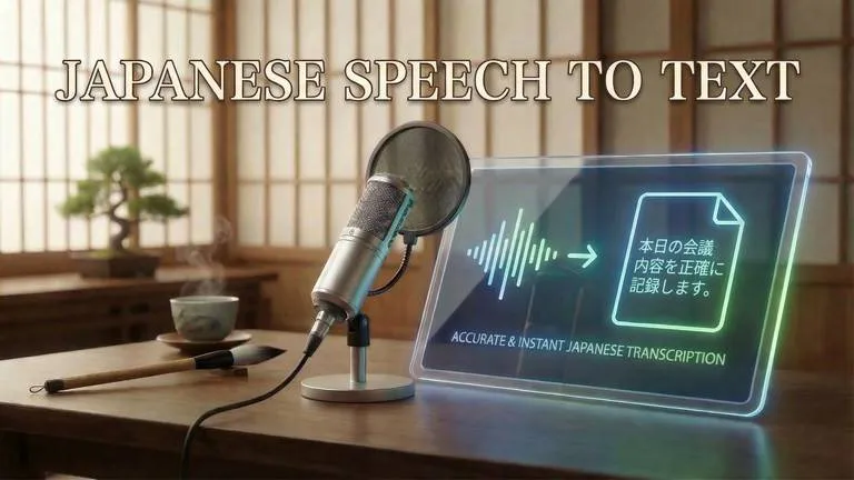 AI Japanese Speech to Text Service Online | RecCloud
