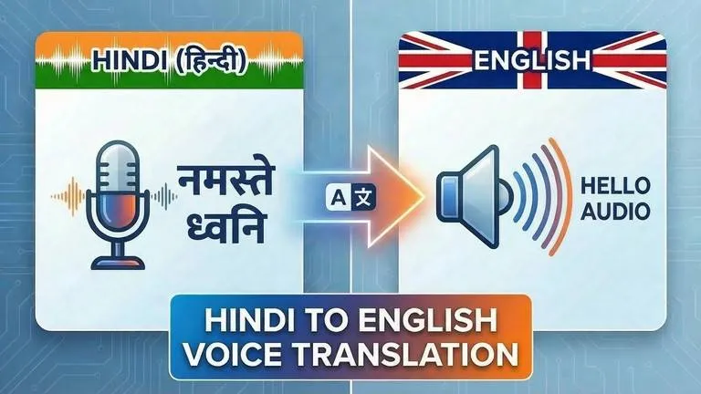 AI Hindi to English Voice Translator | RecCloud