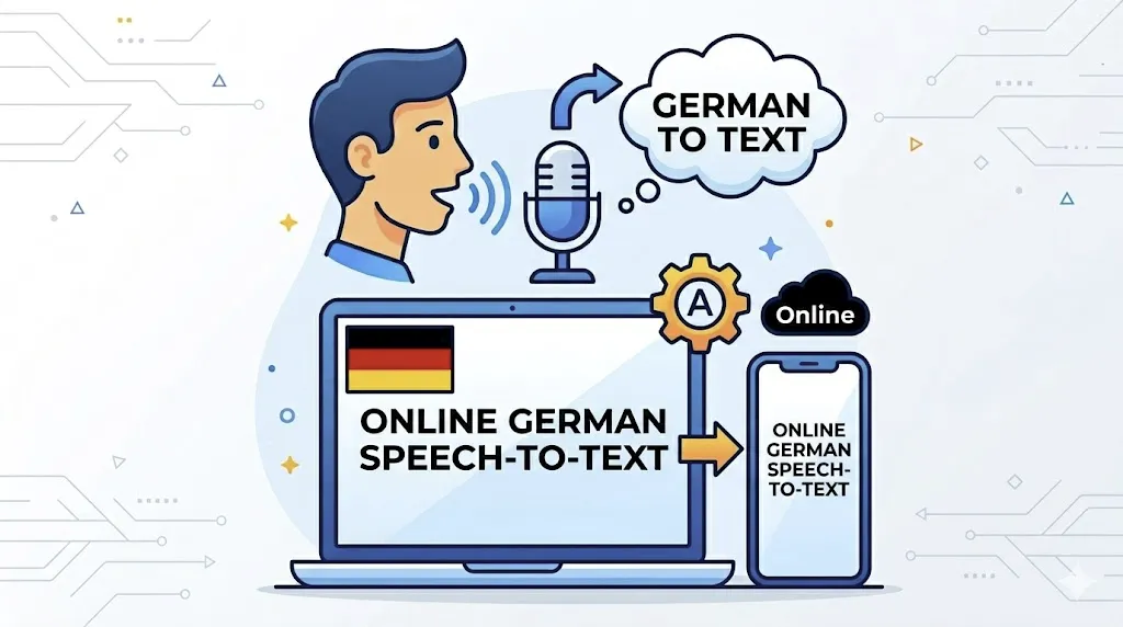 German Speech-to-Text Online | AI Audio Transcription