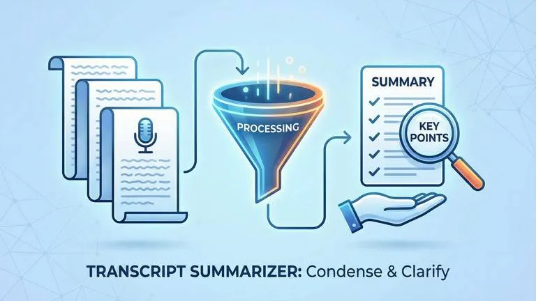 Transcript Summarizer - Summarize Transcript from Files | RecCloud