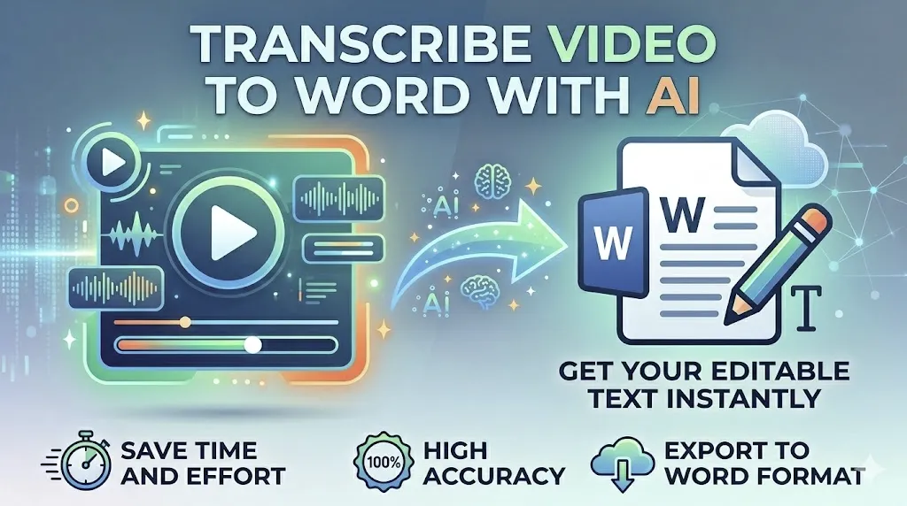 免費 AI 影片轉文字工具