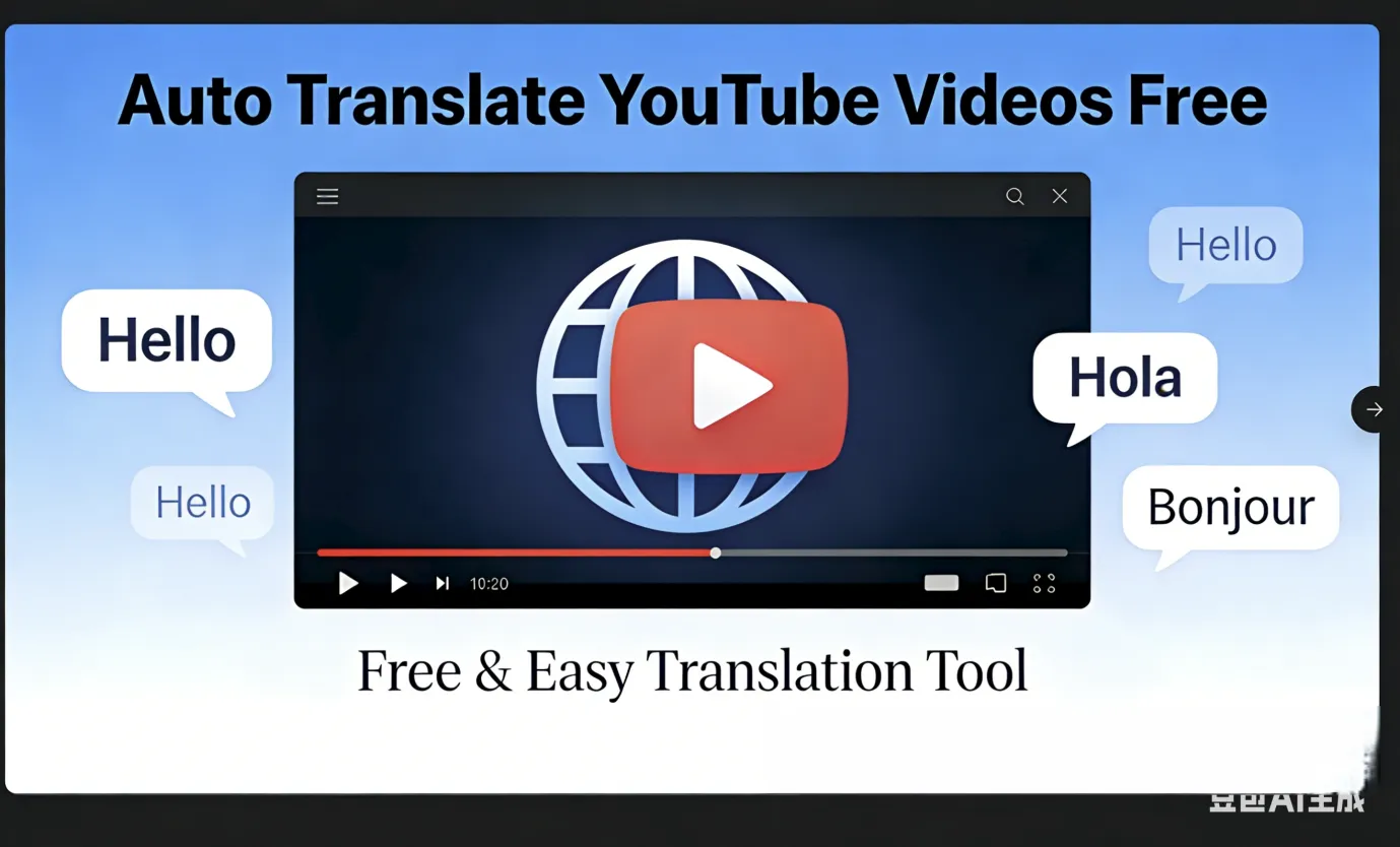 Auto Translate YouTube Videos - Free AI Caption Translation Tool