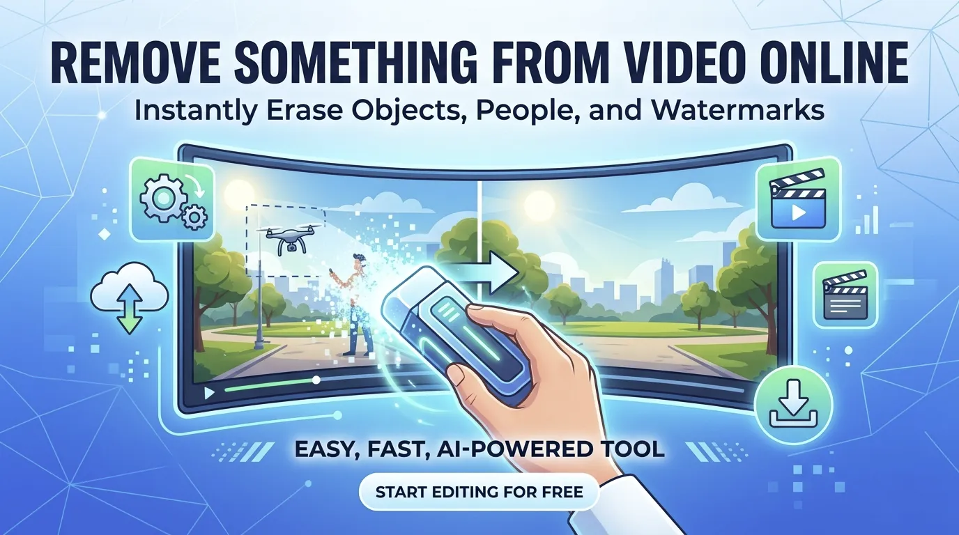 Remove Something from Video Online - AI Video Cleanup Tool