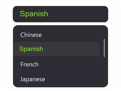 Choose Spanish