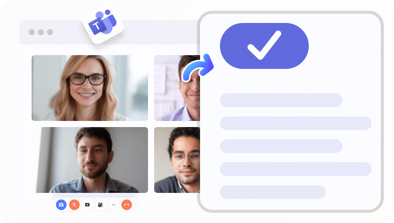 AI驅動的Microsoft Teams會議轉錄 | RecCloud
