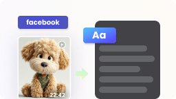 Free Online Facebook Video Transcription